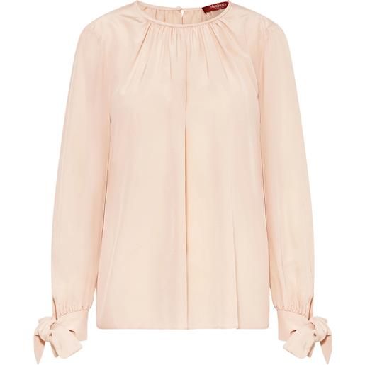 Max Mara Studio - blusa in seta con fiocchi ai polsi