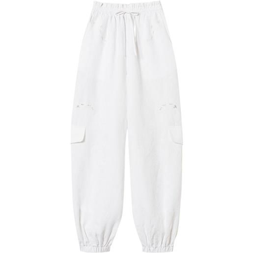 TWINSET joggers con ricamo - bianco