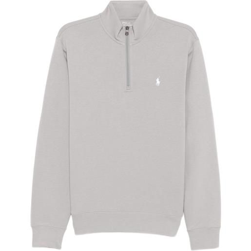 Polo Ralph Lauren felpa con mezza zip - grigio