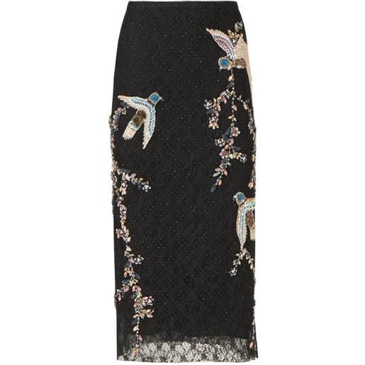 Costarellos gonna midi vivi - nero