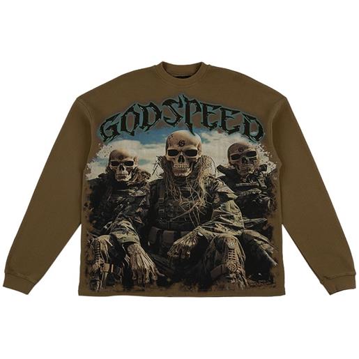GODSPEED felpa squadron thermal - marrone