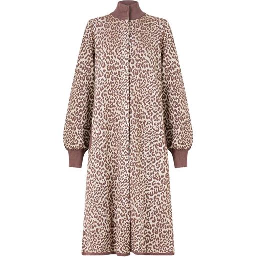 Camilla abito svasato in maglia - toni neutri