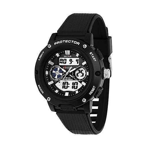 Sector Ex-39 Orologio da uomo, digitale, al quarzo - R3251547001, blu, 44mm, striscia