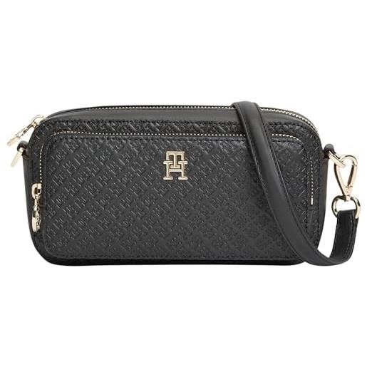 Tommy Hilfiger donna borsa a tracolla daily mono con tasca esterna, nero (black), taglia unica