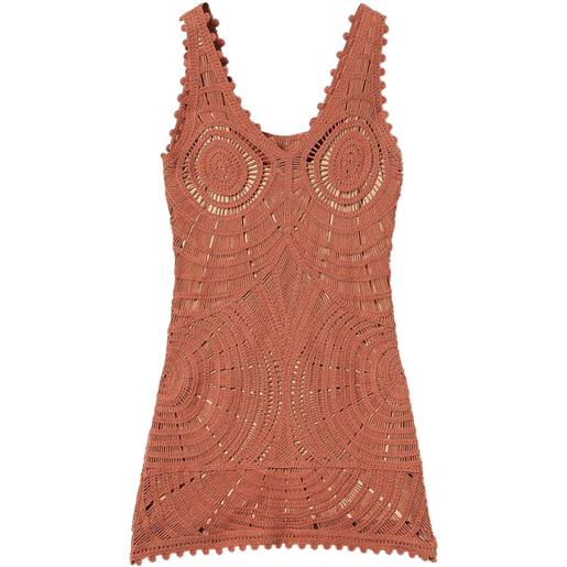 TWINSET abito all'uncinetto - marrone