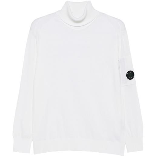 C.P. Company maglione a collo alto - bianco