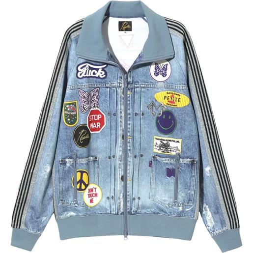 Needles giacca sportiva denim - blu