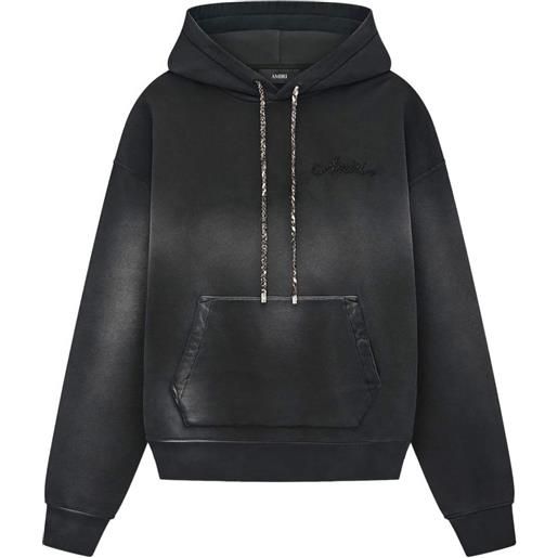 AMIRI felpa con ricamo logo - nero