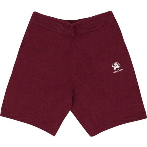 Sinclair shorts "burgundy" in bouclé - rosso