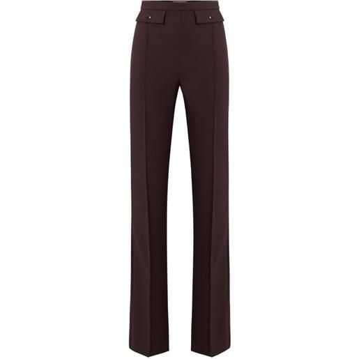 Elisabetta Franchi pantaloni in crêpe - marrone