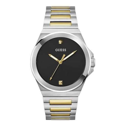 Guess Equity: Orologio Uomo In Acciaio Inossidabile - Cassa 44mm, Movimento Quarzo, Impermeabile 5 BAR - 2