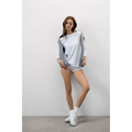 Intimissimi maglia manica 3/4 scollo a barchetta in elevated cotton bianco
