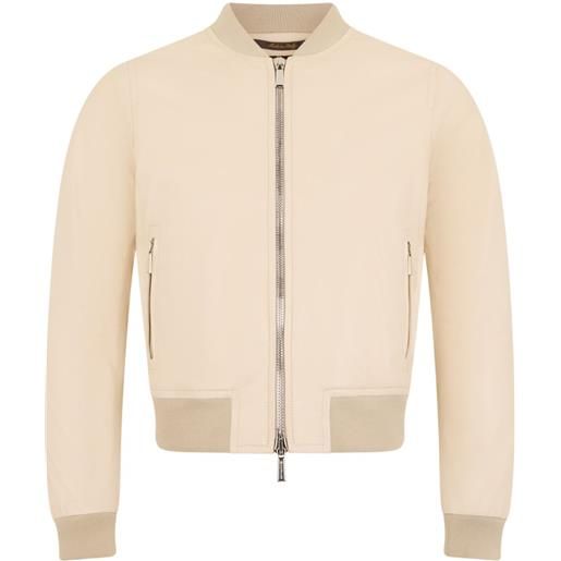 Moorer bomber in pelle - toni neutri