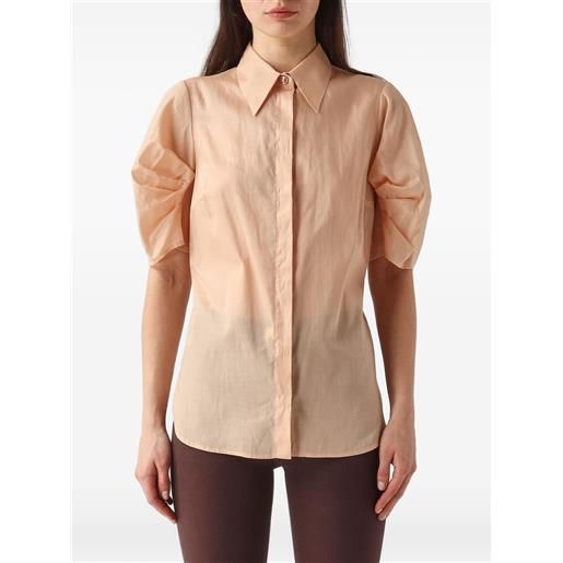 Elisabetta Franchi camicia con scollatura posteriore - toni neutri