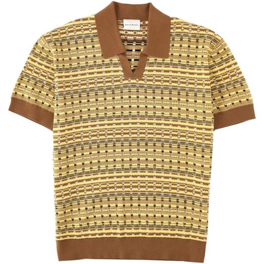 Drôle De Monsieur polo con scollo a v - toni neutri