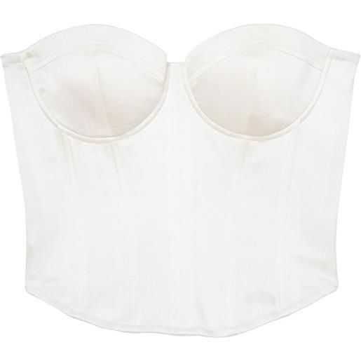 Fleur Du Mal bustino hamptons - bianco