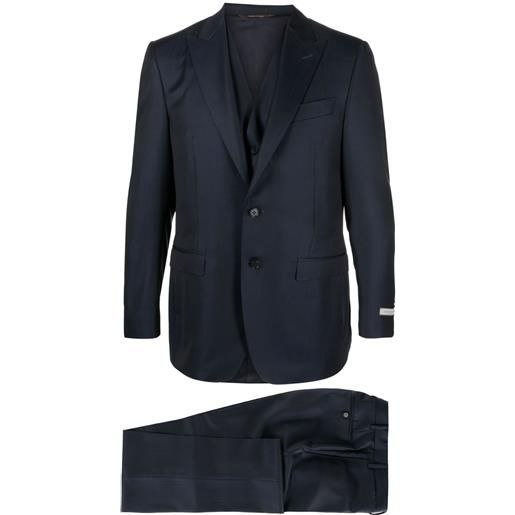 Canali completo monopetto - blu