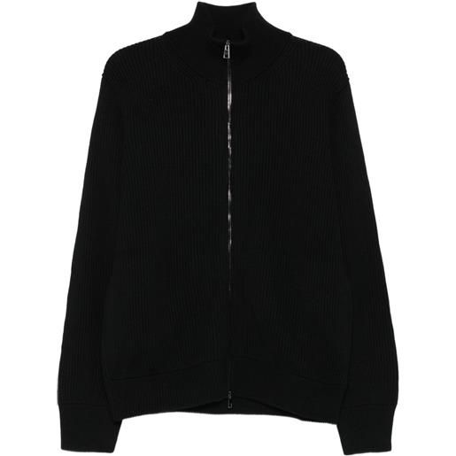 Roberto Collina cardigan con zip - nero