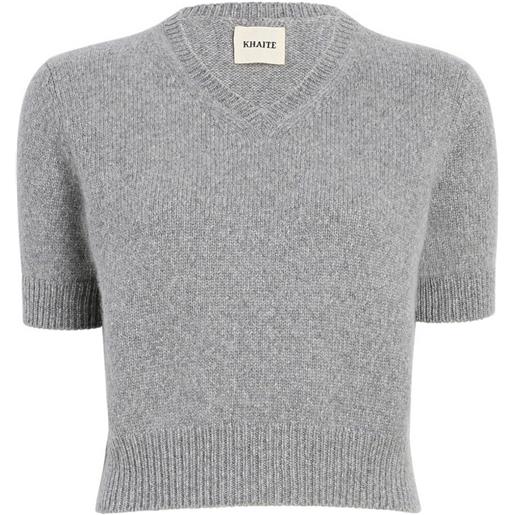 KHAITE maglione jas - grigio