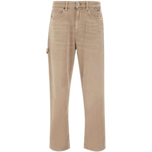 Iceberg jeans carpenter con cinque tasche - toni neutri