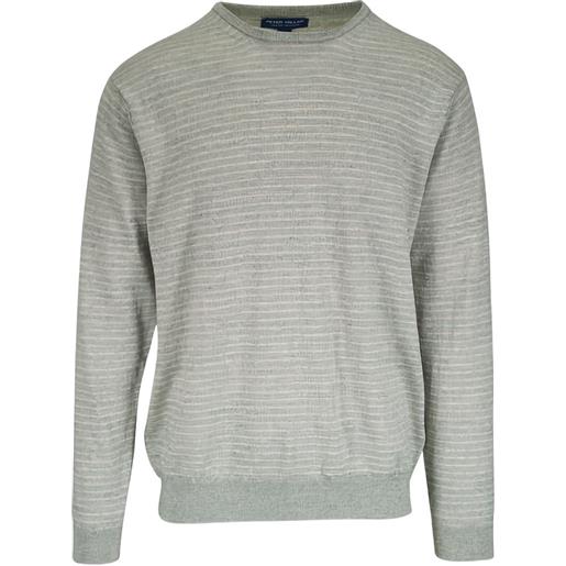 Peter Millar maglione a righe - grigio