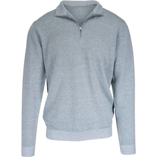 Peter Millar maglione con zip - blu
