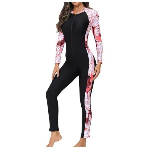 Maeau - Surf Abbigliamento Donna Costume Bagno Intero Sportivo Rash