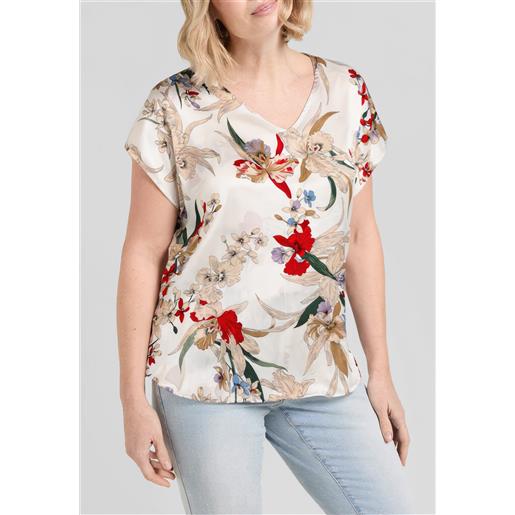 Luisa viola casacca donna in viscosa floreale art. 2020f0-31mn