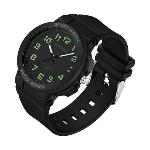 Srliya Orologio Uomo Cronografo Con Calendario E Luce Notturna – Impermeabile 30m, Cinturino Traspirante, Quadro Elegante - 2