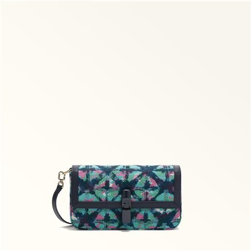 Mohiriya Borsa Tote In Vera Pelle Grandezza Media Con Cerniera E Motivo Floreale Patchwork, Multicolore - 2