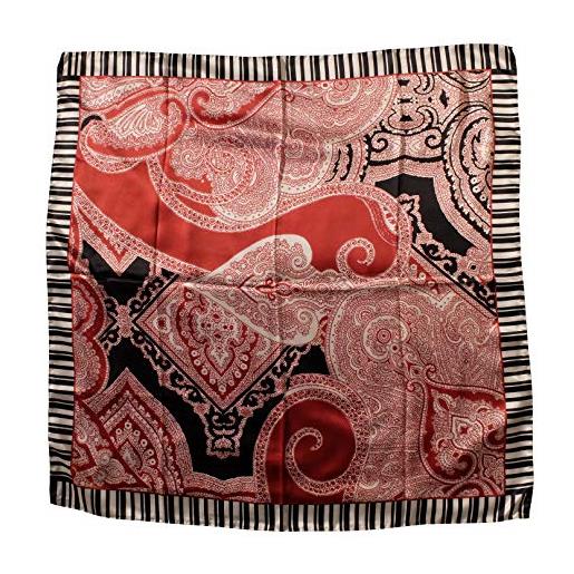 CHLINS Bandane quadrate per capelli, in raso, 88,9 cm, 3