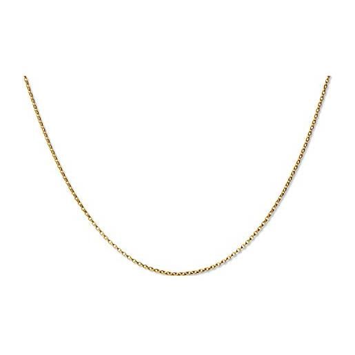 Collana Donna Oro 333 Con Ciondolo Lettera K E Catena Ancorata Regolabile – Gioiello Lilly Marie