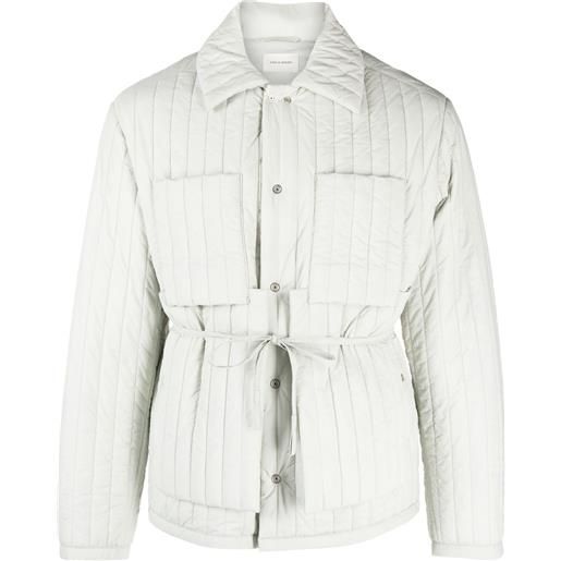 Craig Green giacca-camicia trapuntata - grigio