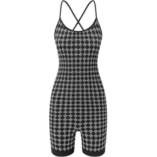 AMIRI tuta corta ma quad - nero