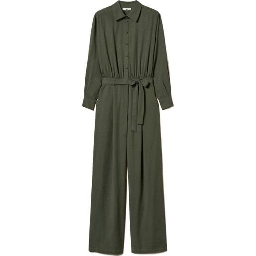 TWINSET tuta intera con borchie - verde