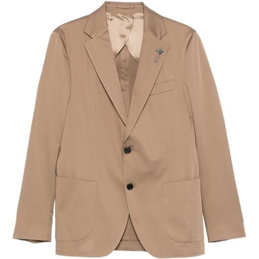 Lardini blazer con bottoni - marrone