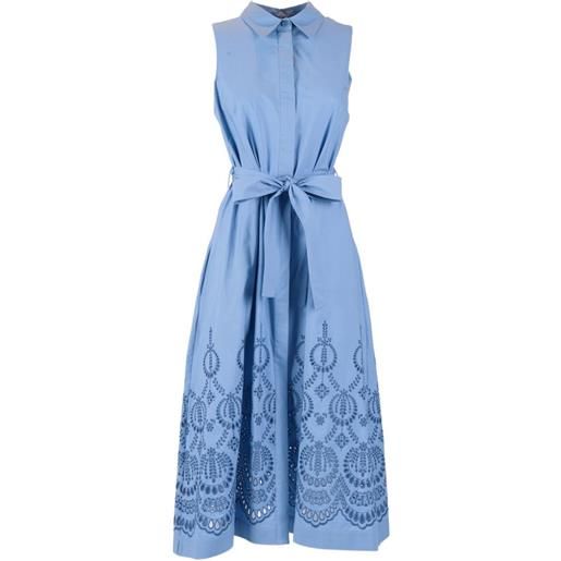 P.A.R.O.S.H. abito in pizzo sangallo - blu