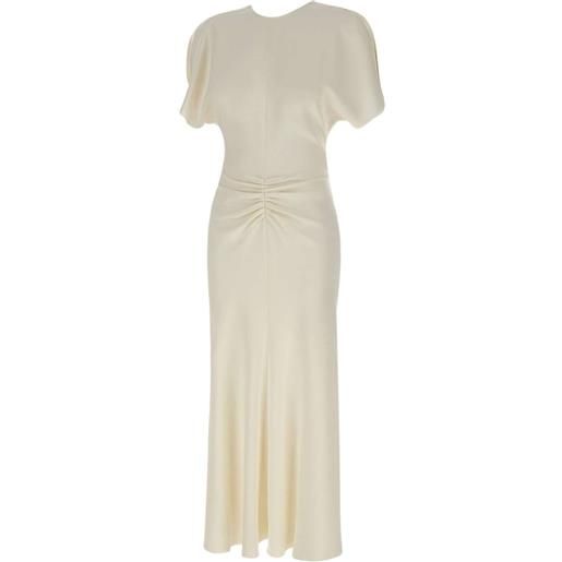 Victoria Beckham abito bela con scollo a v - bianco
