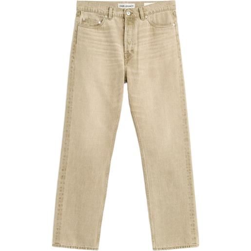 OUR LEGACY jeans first cu con applicazione - grigio