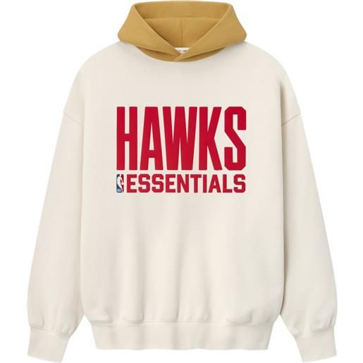 FEAR OF GOD ESSENTIALS felpa hawks con cappuccio - toni neutri