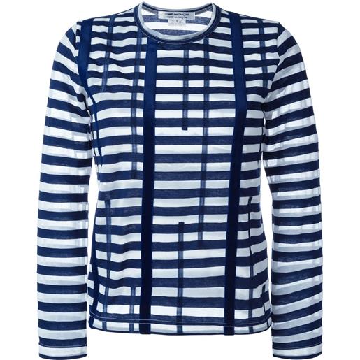 Comme Des Garçons Comme Des Garçons striped t-shirt - blu