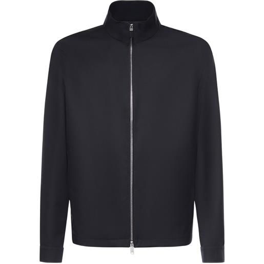 Zegna giacca con zip - blu