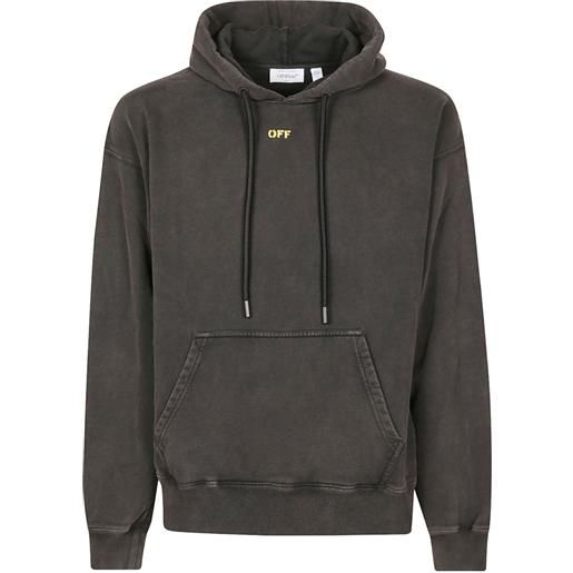 Off-White felpa fallen caravaggio con stampa grafica - grigio