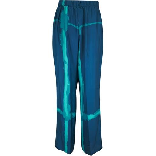 Kiton pantaloni a fantasia - blu