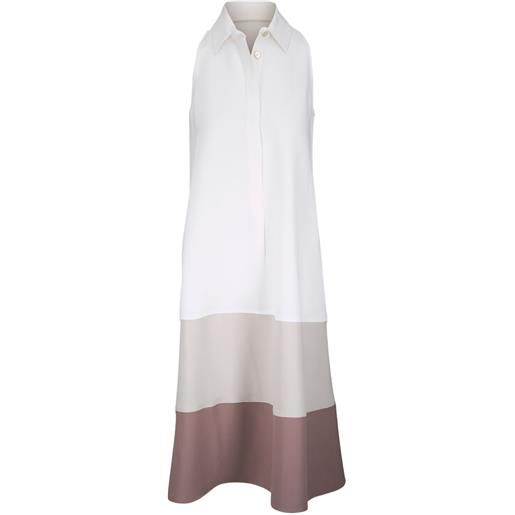 Antonelli abito midi manuel con design color-block - bianco