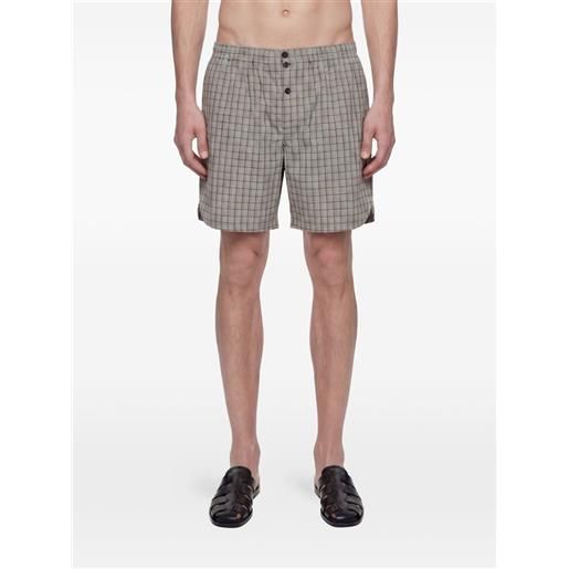 Hed Mayner shorts a quadri - marrone