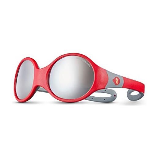 Julbo occhiali da sole ragazzo loop l, rosso/grigio, fr: xxs (taille fabricant: 3-5 jahre)