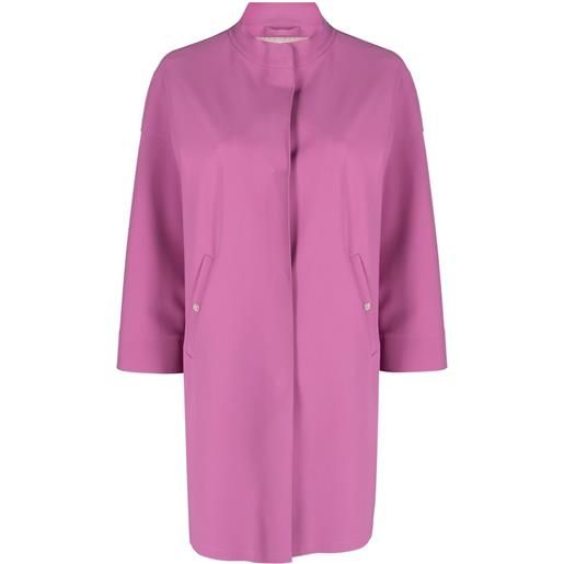 Herno cappotto con chiusura nascosta - rosa
