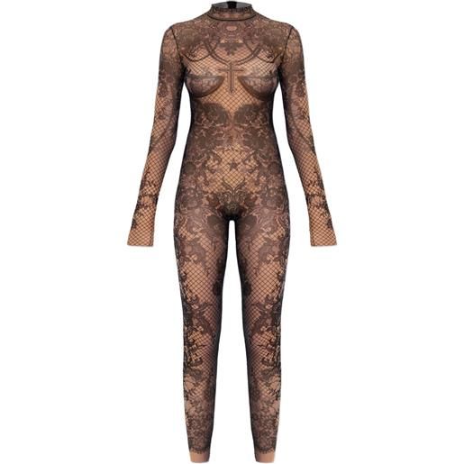 DSQUARED2 tuta intera con stampa - nero