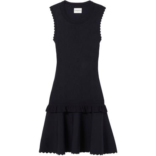 Claudie Pierlot abito con ruches - blu